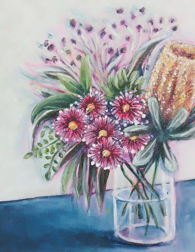 Painting of Australian Florals and Banksia