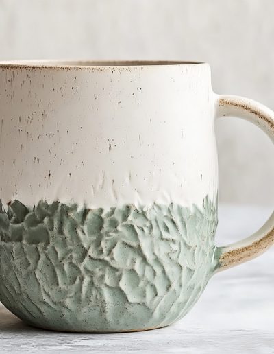 Ceramic mug coffee cup handmade pottery tea cup rustic stoneware