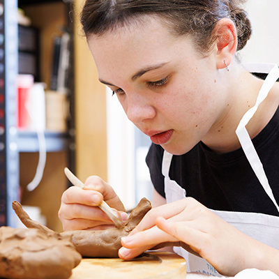 art-workshops-brisbane-clay-making-girl